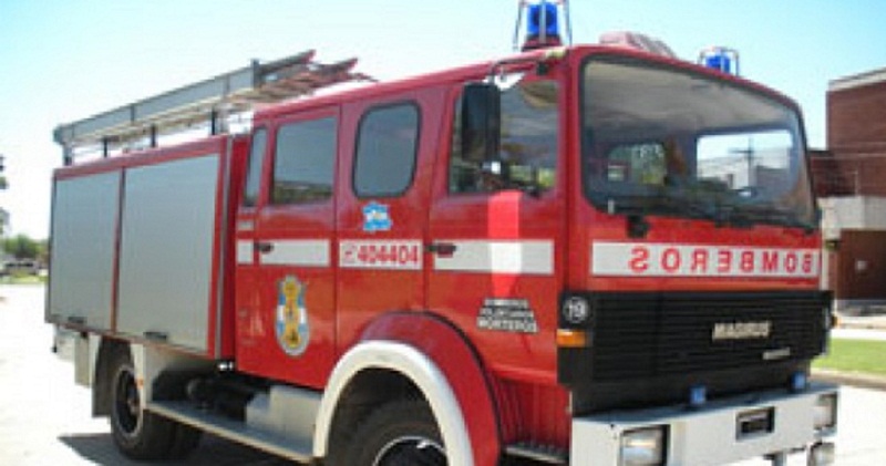 Un cortocircuito generó un incendio en Morteros